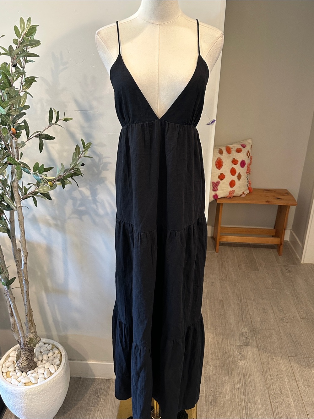 Princess Polly Chelsea Tiered Lace-Up Back Maxi Dress New! - Picture 6 of 10